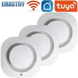 Tuya Smart Wifi 90dB Duman Dedektörü Sensörü Alarm Ev Güvenlik Sistemi Siren Yangından Koruma Akıllı Yaşam Uygulama Bildirimi 240219