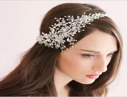 Gorgeous Crystal Wedding Bridal Tiaras Crown Wedding Hair Jewelry 2015 Bridal Headpiece Hair Accessory Wear Hair Accessories headd3695404