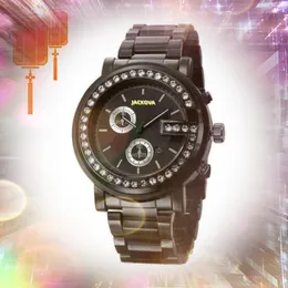 Hip Hop Iced Out Uomo Donna Orologio di grandi dimensioni Anello di diamanti Orologio di design con due occhi Data automatica Calendario impermeabile Movimento al quarzo Orologio da polso Relogio Masculino