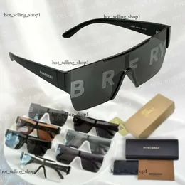 Burbrery Solglasögon Bur Solglasögon Officiell Anti-UV Runway Shield Lens Unisex Glasögon Tryckt med bokstäver Logo Stylish and Bekväm Carti 817