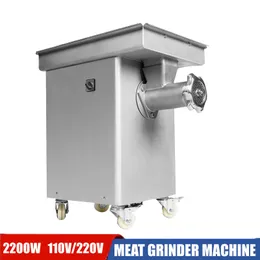 Elektrisk köttkvarn rostfritt stål högeffekt köttfärs korvmaskin för köttfärs kantinrestaurang slaktbutik