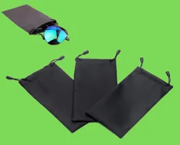 100 pçs macio óculos de sol saco com pano de limpeza microfibra poeira à prova dwaterproof água bolsa de armazenamento óculos carry bag portátil eyewear case1805464