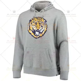 MENS NCAA LSU Tigers College Football 2019 Champions National Pullover Felpa con cappuccio Saluto per il servizio Sideline Therma Performance 789