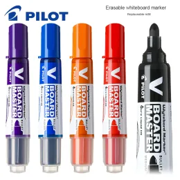 Markers 6 color Japan Pilot Whiteboard Pen WBMAVBMM Erasable Straight Liquid White Board Marker Can Be Repeatedly Filled with Ink