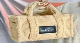 The Totes mj Designer Women bags Mojie Teddy Bear Wool Crossbody Shopping Bag Winter Letter Casual Handheld Shoulder Handbags Fash5118746