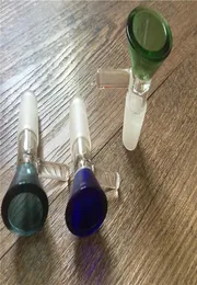 amber green pink colorful 14mm or 188mm Female Pinch Bowl with Handle Direct Inject Snapper 145mm 19mm Female male bong Bowl3868341
