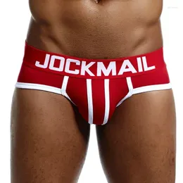 Underpants JOCKMAIL Men Underwear Briefs Cotton U Convex Sexy Slips Cueca Masculina Male Panties Calcinha Gay