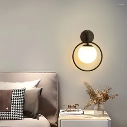 Duvar lambası Tüm yatak odası oturma odası fonu modern minimalist ışık lüks yaratıcı merdiven koridor başucu