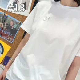 24SS Clean Fit PRD Футболки для модных дизайнерских футболок Summer Женская рубашка с коротким рукавом с коротким рукавом с полосовыми или умственными дизайнерскими рубашками треугольник 848