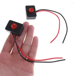 Controllo domestico intelligente 2 pezzi Base adesiva Interruttore a pulsante con azione cablata DC 12V 2AA Adesivo per auto