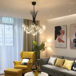 Pendant Lamps Modern LED Luxury Crystal Ceiling Chandelier For Dining Room Bedroom Lustre Home Decor Lights Creative Art Hanging