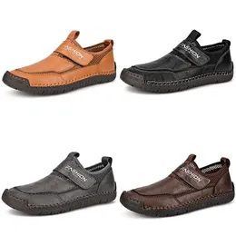 2024 Black Mesh Size Plus Casual White Dark Brown Grey Mens Business Shoes Athleisure Sneakers GA 20