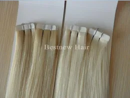 Super wysokiej jakości taśma w przedłużanie włosów Indian Remy Pu Hair Extension 60 613 100G 40pcs 16quot 18quot 20quot 22quot 24quo7556125