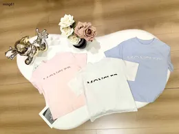 Brand Baby T koszule minimalistyczny litera drukowania dziewcząt chłopcy z krótkim rękawem rozmiar 100-150 cm projektant ubrania dla dzieci letnie bawełniane koszulki dziecięce 24feb20