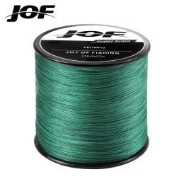 Lines JOF 8/12 Strands Fishing Line Multifilament 300M 500M Carp Fishing Japanese Braided Wire Cord Fishing Accessories Sea