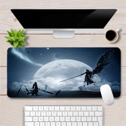 Kuddar stor Final Fantasy Gaming Mouse Pad Gamer XXL Computer Tangentboard Pad Locking Edge Dålig MousePad Laptop Notebook Desk Mat