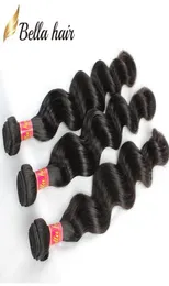 11A Kvalitet Virgin Human Hair Loose Deep Wave Peruanska buntar 1252 tum 1 bit full nagelband kan färgas till valfri färg9738520