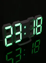 2018 New Modern 3D LED Display Digital Desk Wall Alarm Clock Night Light Lamp With More Mode And Showed Different Color6076465