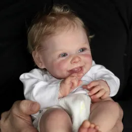 Bebekler NPK 20inch Yaşam benzeri yeniden doğmuş bebek yenidoğan harper yumuşak dokunuş sevimli vücut bebek boya ile el yapımı görünür damarlar çoklu