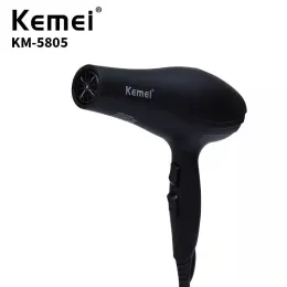 Secadores kemei secador de cabelo km5805 plugue de alta qualidade 220 tensão de tensão grande secadora de cabelo profissional secador de cabelo profissional secador