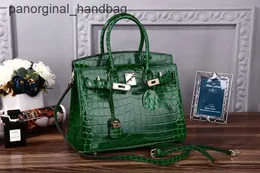 الأصلي H تحمل حقيبة الشتاء الخريف و Crocodile Leather Womens Handbag 2024 New JWZT WSWK