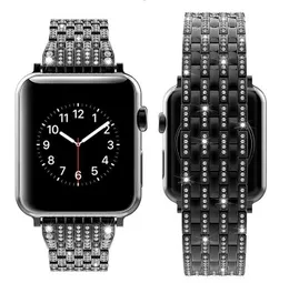 Designer LaForuta Metal Armband för Apple Watch Band 38mm 40mm IWatch Bling Strap 42mm 44mm Women Luxury Wristband för Series 4 3 2 1 DesignerTncdtncd