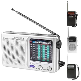 Radyo Taşınabilir Mini Radyo LCD Ekran Cep Pointer Radyo Dijital Radyo Çift Band Teleskopik Anten İç Mekan Açık Acil Durum Kullanımı