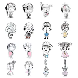 New Fashion Charm Original s925 Silver Parents Boys and Girls Beaded Beads Suitable for Original Women's Bracelets Jewelry Accessories Gift