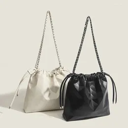 Evening Bags Famous Bag S-grade 2024 Women Geometry Handbag Drawstring Tote Bucket Designer Cross Folded Shopping Large