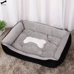 Mats Bone Pet łóżko ciepłe lniane kota dom dla małego dużego psa miękka prania bawełniana bawełniana kennelowa kennel statek z Niemiec