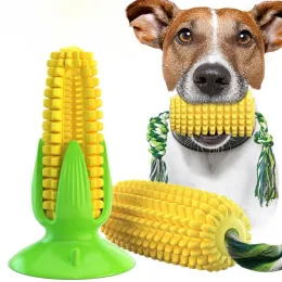 Toys 1pcs New Pet Toys Dog Toys Simulated Corn Shaped Tooth Grinding Stick Dog Tooth Brush Sucker Dog Interactive Vocal Toy