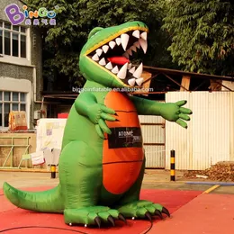 wholesale arrival 8mH (26ft) with blower giant inflatable standing dinosaur blow up cartoon dinosaur balloons model for party event decoration toys sports