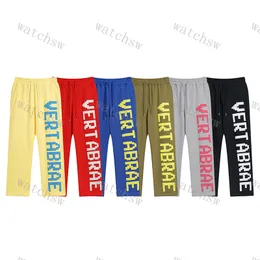 Vertabrae Men's pants designer Vertabrae three-dimensional letter multi-color sports men's and women's casual pants