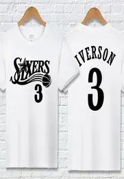 New Summer Basketball Team T Shirt Mens T Shirt Designer T Shirt Male Iverson 76 Letter Print Casual Shirts Short Sleeve Active7784710