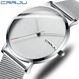 Watches Crrju Top Brand Fashion Diver Watch Men Waterproof Date Clock Sport Watches Mens Quartz Wristwatch Relogio Masculino