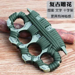 door Gear Einfach zu bedienen Trendy Work Strongly Gürtelschnalle Knuckleduster Survival Tool Multifunktions-Outdoor-Faustkampf Portable Hard 157536