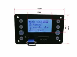 Spelare 4.2 Bluetooth 5V DC 12V Battery Twoway Audio Input Recording Radio Lyrics Display Ape, FLAC, WMA, WAV, MP3 Audio Decoder Board