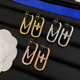 2024 New brand designer earrings 18k gold silver rose gold Earrings for fashion women Earring Luxury jewelry gift