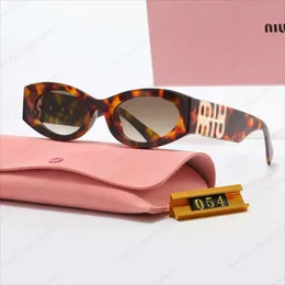 Mui Oval Frame Muimui Okulary przeciwsłoneczne luksusowe okulary przeciwsłoneczne dla kobiet designerskie okulary przeciwsłoneczne jazda na plaży moda vintage męskie okulary okulary