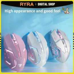 Mice RYRA Wired Backlit Mouse Competitive Gaming Mouse Notebook Office Luminous Gamer Mouse 3200DPI 4 Keys Ergonomic Desktop Computer