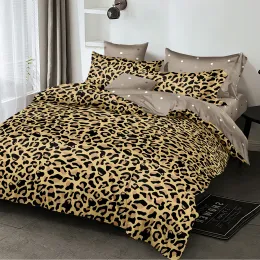 SET CLASSE DESIGN LEOPARD DESIGN BIFFE SET DECORATIVO COPERTURA DELLA DEGLI ALLE PIETRO con 2 tende a trasparente