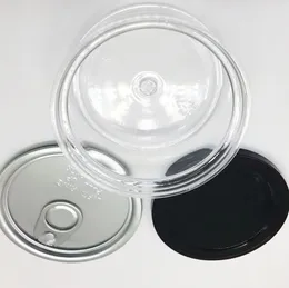 Multifuncional vazio embalagem de lata imprensa lata de atum 3.5g embalagem caixa de lata metal pequena caixa de doces de casamento latas doces recipiente de chá tampa transparente garrafas de embalagem transparentes