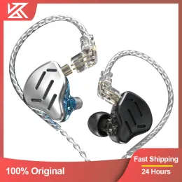 Kz zax 7ba 1dd híbrido inear fones de ouvido 16 unidade música esporte fone alta fidelidade metal baixo tampões para zsx edx asx zs10 pro zsn z1 s2