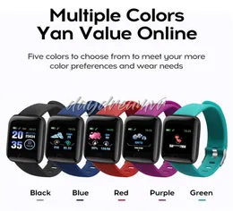 ID116 Plus Smart Watch Bracelets Fitness Tracker gefälschte Herzfrequenz -Counter -Aktivitätsmonitor -Band Armband für iPhone Handy7783201