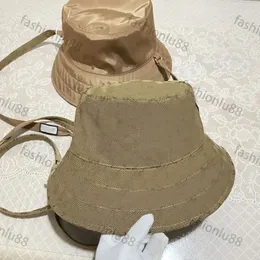 Odwracalny projektant Bucket Hat Summer Bob Designer Hats for Men Canvas Fisherman Casquette Luxe Fashion Designer Cap Multicolour FA120