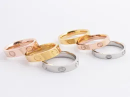 456 mm breit klassisches Schrauben Liebesband Ring Kubikzirkonia Edelstahl hypoallergene Hochzeitsvergütung Jubiläum Geschenk84233144276334