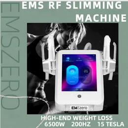 EMS avancerad bantning Emszero Electro Magnetic Stimulation Body Sculpting and Muscle Building ökar muskeln 200Hz 6500W 0-15 Tesla 2/4/5 Handtag Maskin