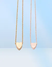 18k Gold Silver Plated Pendant Necklace Flat Bottom Solid Love Halsband gåvan till Women2225383