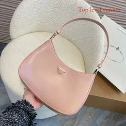 أكياس كتف حار جديدة أكياس الكتف الأكياس الإبطية عالية الجودة مصمم حقيبة Cleo Bag Crossbody Bag Lame Leather Leather Messenger for Women Fashion Crescent Bag