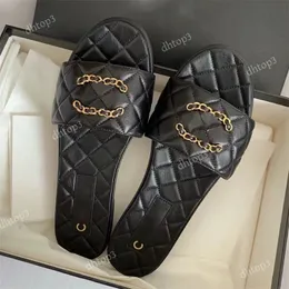 Designer Metallic Slide Sandals Luxury Woman Sandal brand flip flops for women High quality Stylish Fashion Classics sandalen slippers Flat shoes slipers sandles